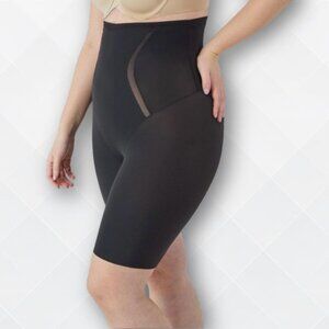 Maidenform High-Waist Shapewear Shorts | Black | Size M |Firm Control | NWT